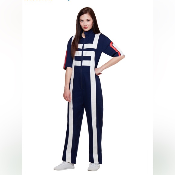 Adult My Hero Academia Gym Tracksuit Navy Halloween - Picture 3 of 13